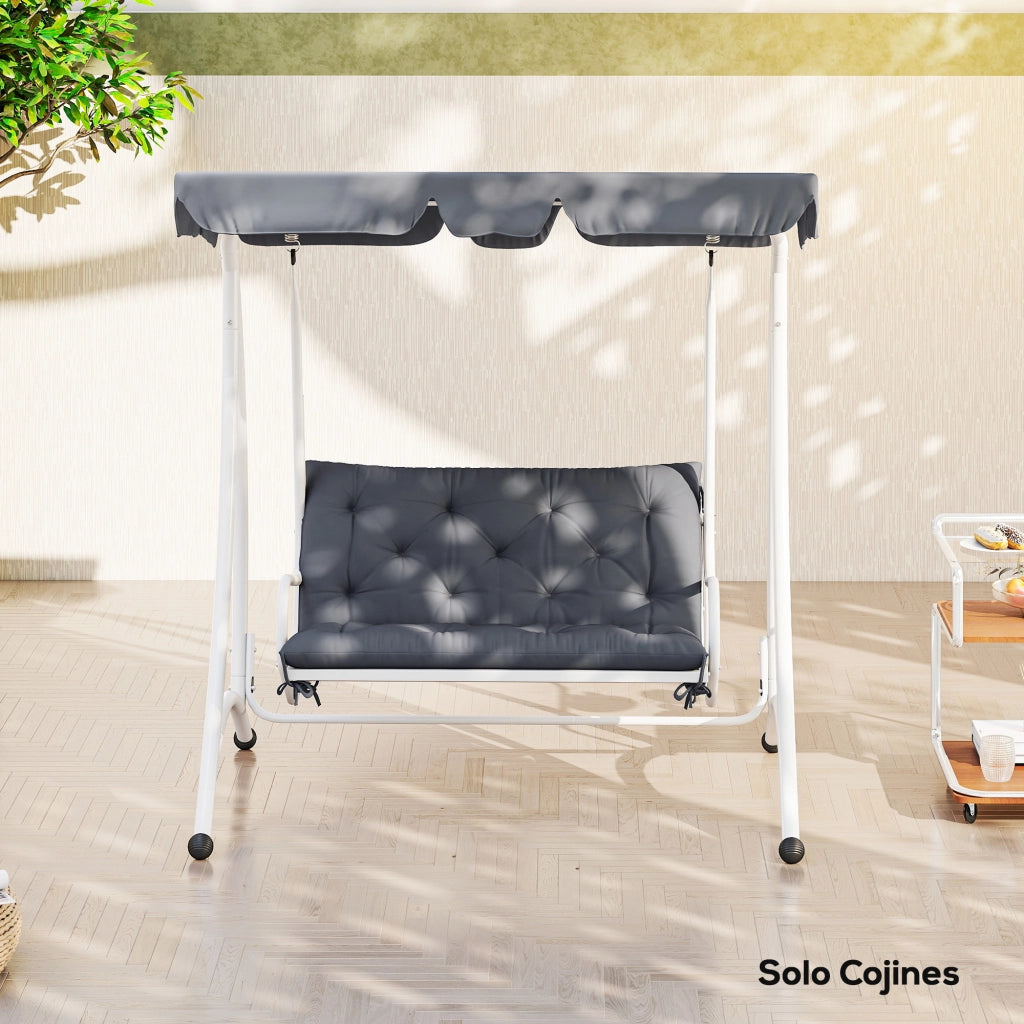 Cuscino per Panchina 2 Posti ¨C Minimal ¨C Grigio 100x98x8 cm