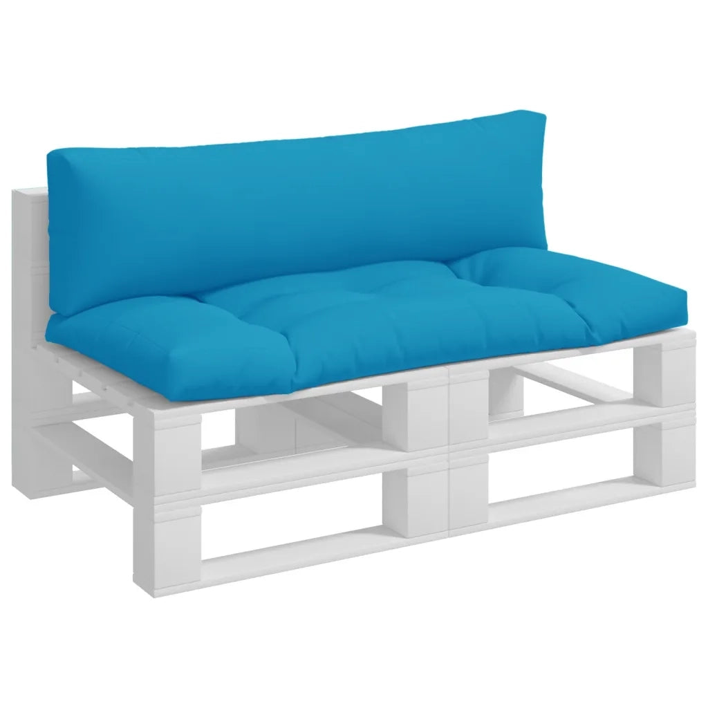 Cuscini per Pallet 2 pz | Cuscini per sedie Azzurro in Tessuto
