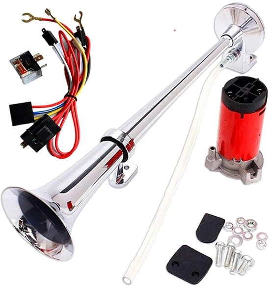 Clacson Auto - Verchroomd - Adatto per Veicoli 12V
