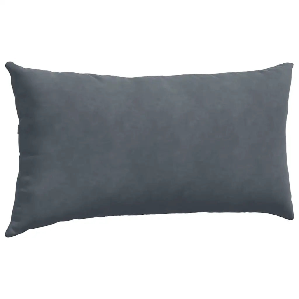 Cuscini da Divano 2 pz-Set di 2 Cuscini per Sofa Grigio scuro 80 x 40 cm 646620