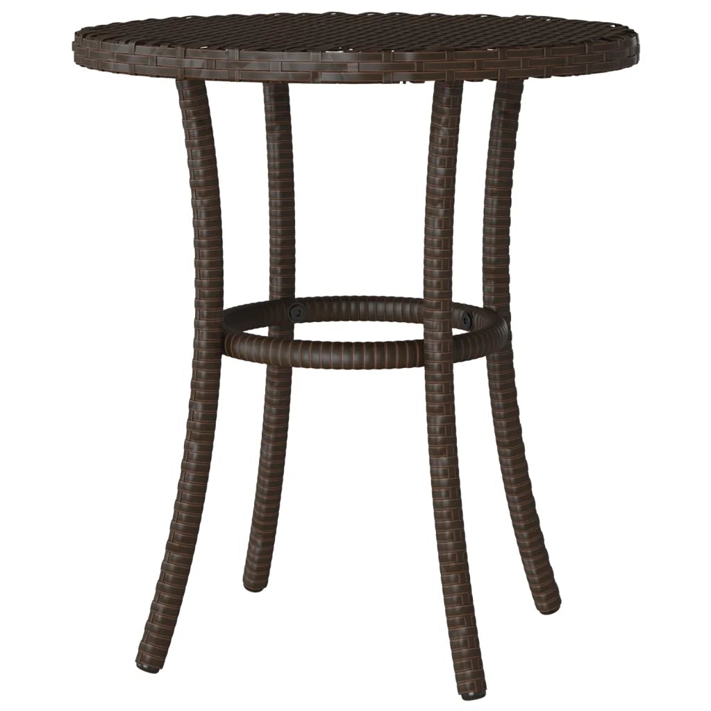 Set Bistrò 3 pz con Cuscini Marrone in Polyrattan 365298