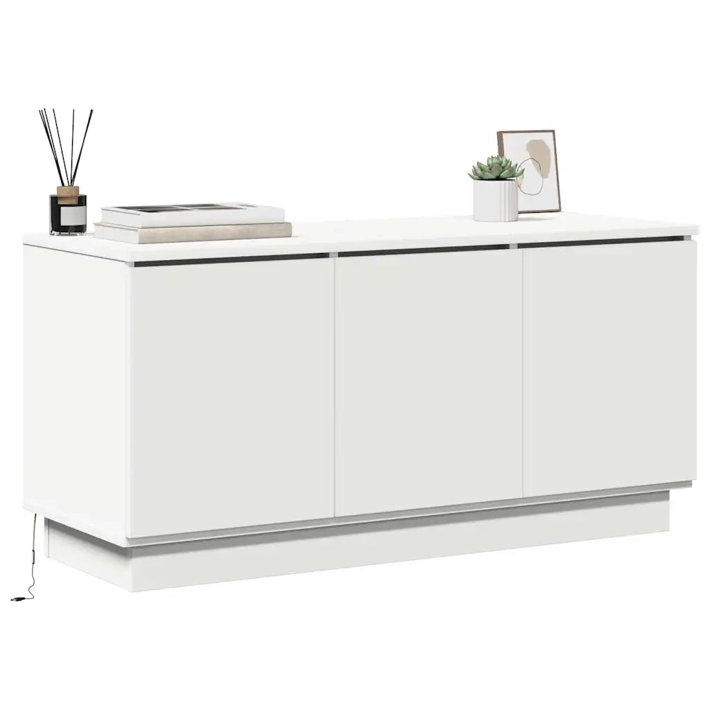 Mobile TV-Credenza TV-Console TV Bianco 100 x 38 x 49 cm Legno multistrato
