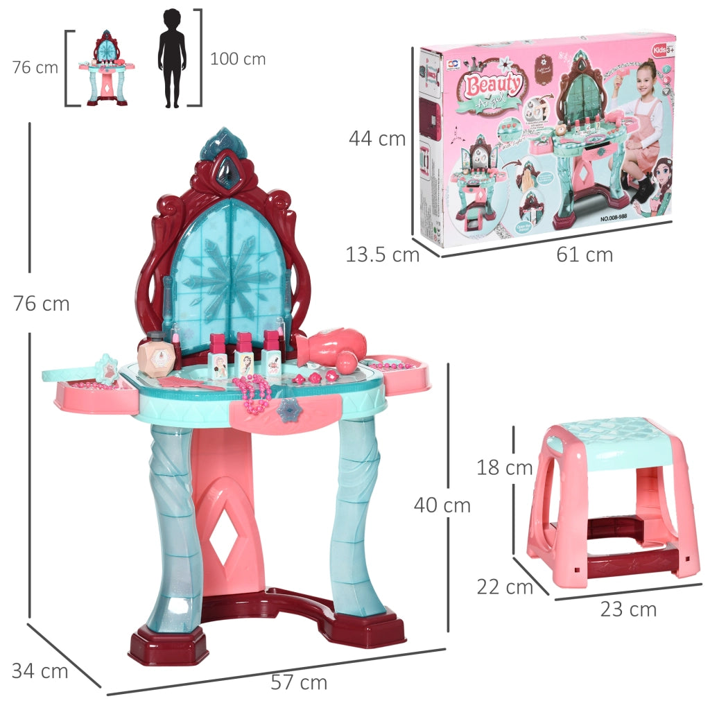 Set Toeletta con Sgabello per Bambini ¨C Minimal ¨C Bianco, Legno
