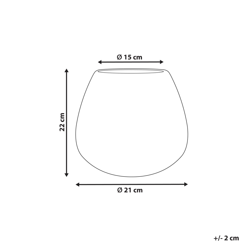 Vaso per fiori Marrone Gres Decorazione per interni Pezzo Design moderno Impermeabile