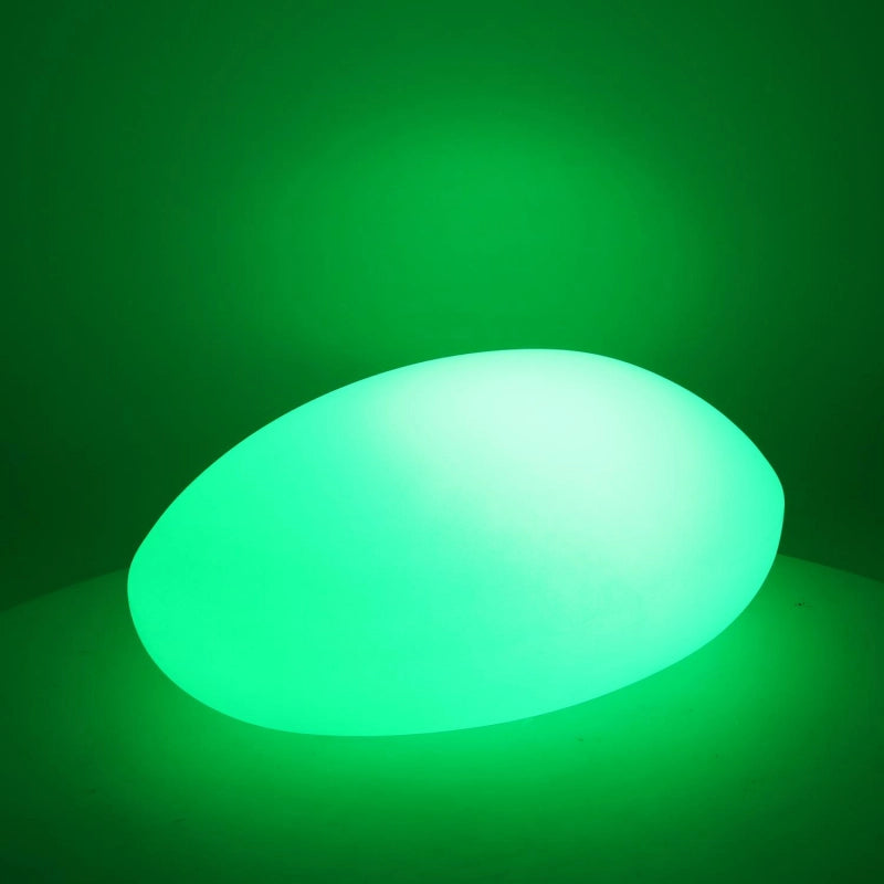 Lampada led plastica ricaricabile sassomulticolor cm 51x37h20