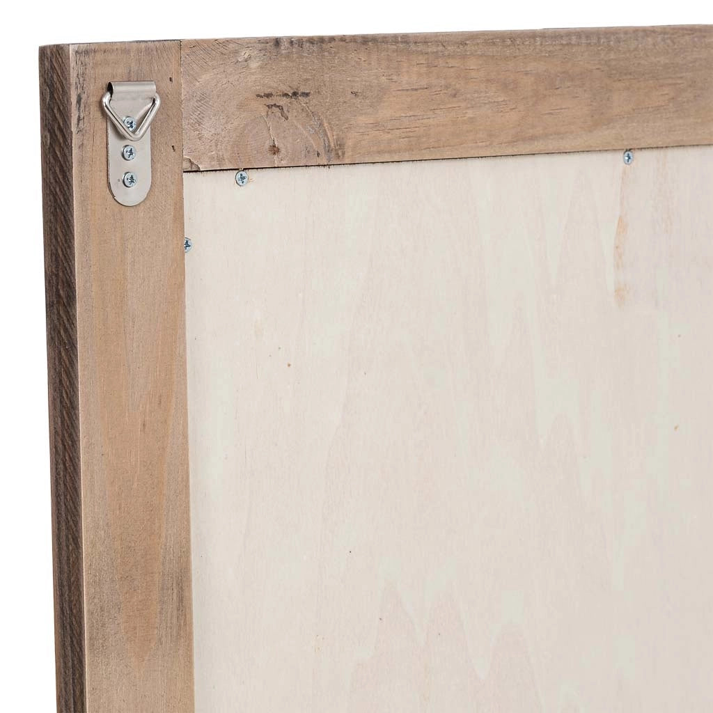 Specchio rettangolare in legno marrone 60x2,5x80h cm