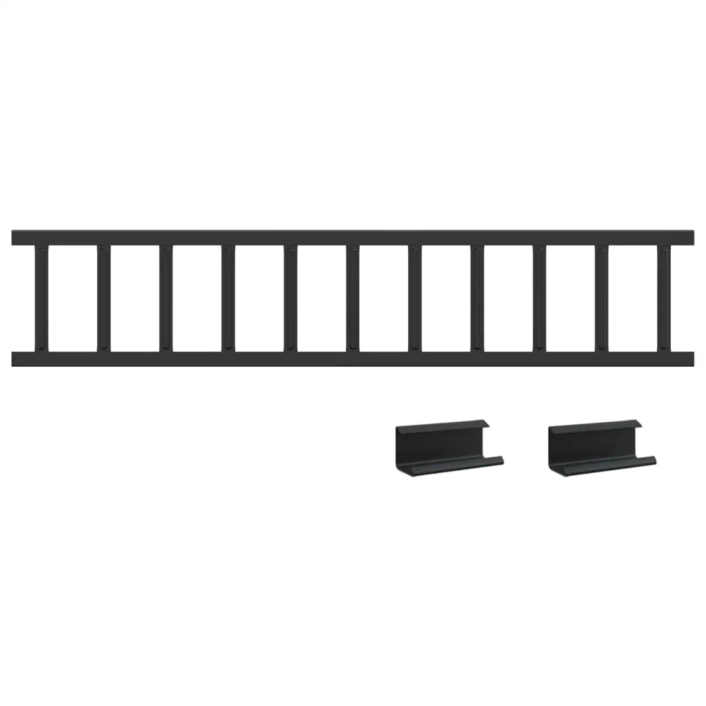 Guardia per neve sul tetto Nero 300 x 2,5 x 20 cm Acciaio CFW2845031