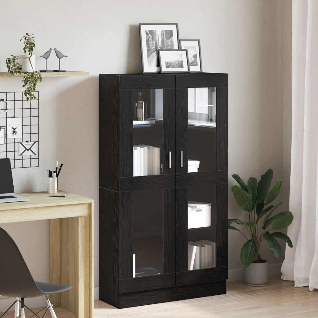 Armadio per Libri Rovere Nero 82,5 x 30,5 x 150 cm 3329276