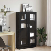Armadio per Libri Rovere Nero 82,5 x 30,5 x 150 cm 3329276