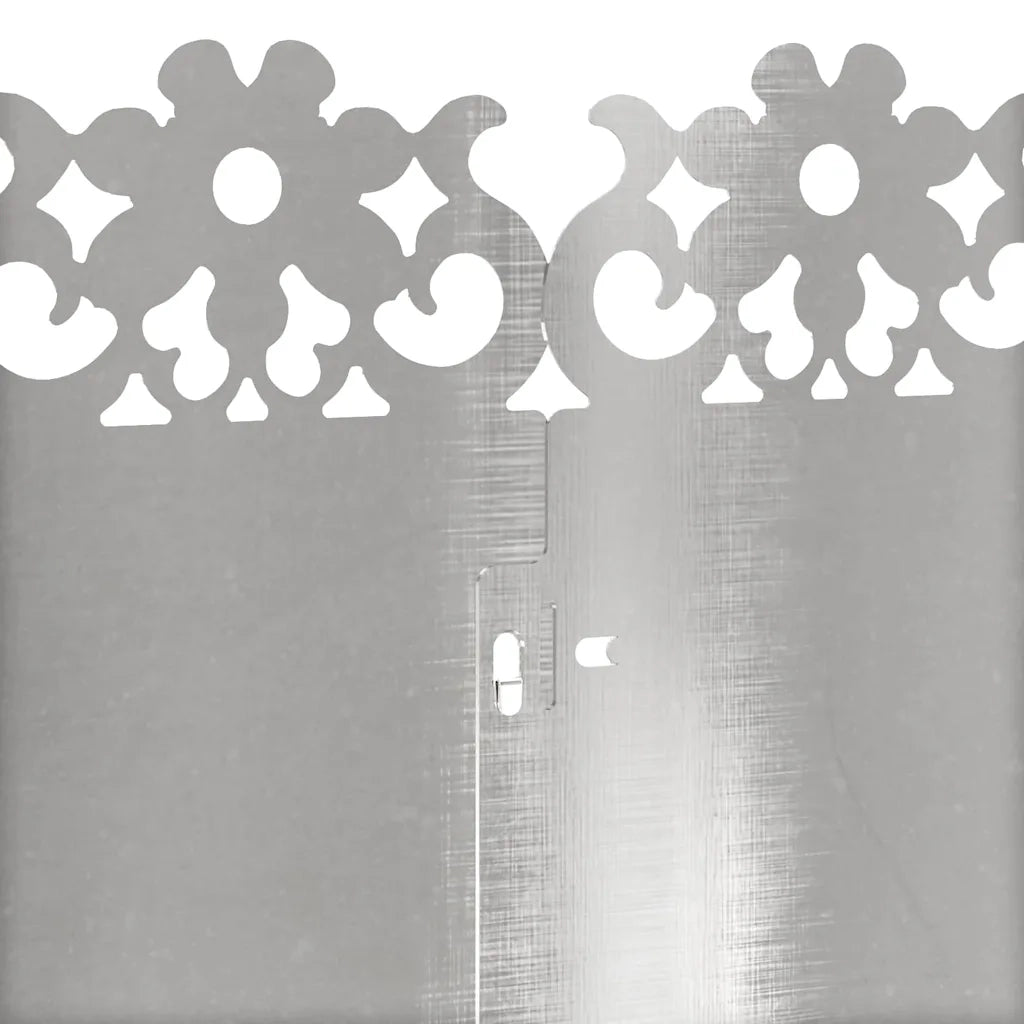 Bordure per prato 10 pz Argento 103 x 0,05 x 22 cm CFW3811218