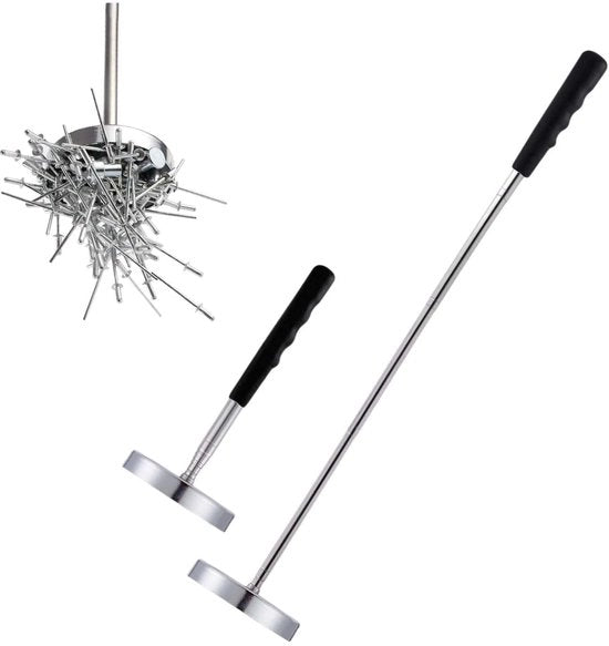 Maniglia magnetica adattabile - Asta telescopica regolabile - Magnete neodymium forti - Capacità di sollevamento fino a 15 kg - Per manutenzione di macchinari - Incluso 1 pezzo - Maniglia magnetica ad asta