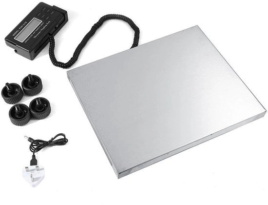 Pesa Postale Digitale da 300 kg - Display LCD Grande - Idonea per Pacchi - Utilizzo Professionale - Impermeabile