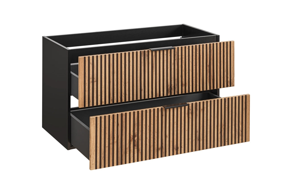 Mobile sottolavabo 100 cm 2 cassetti Xilo 100 x 57 x 46 cm