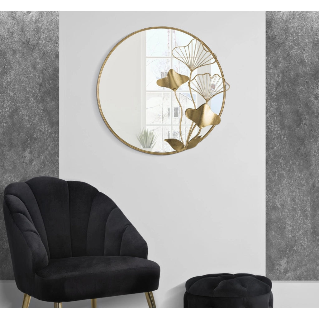 Specchio con Cornice VKH490, Oro, Metallo, 75x3,5x72 cm