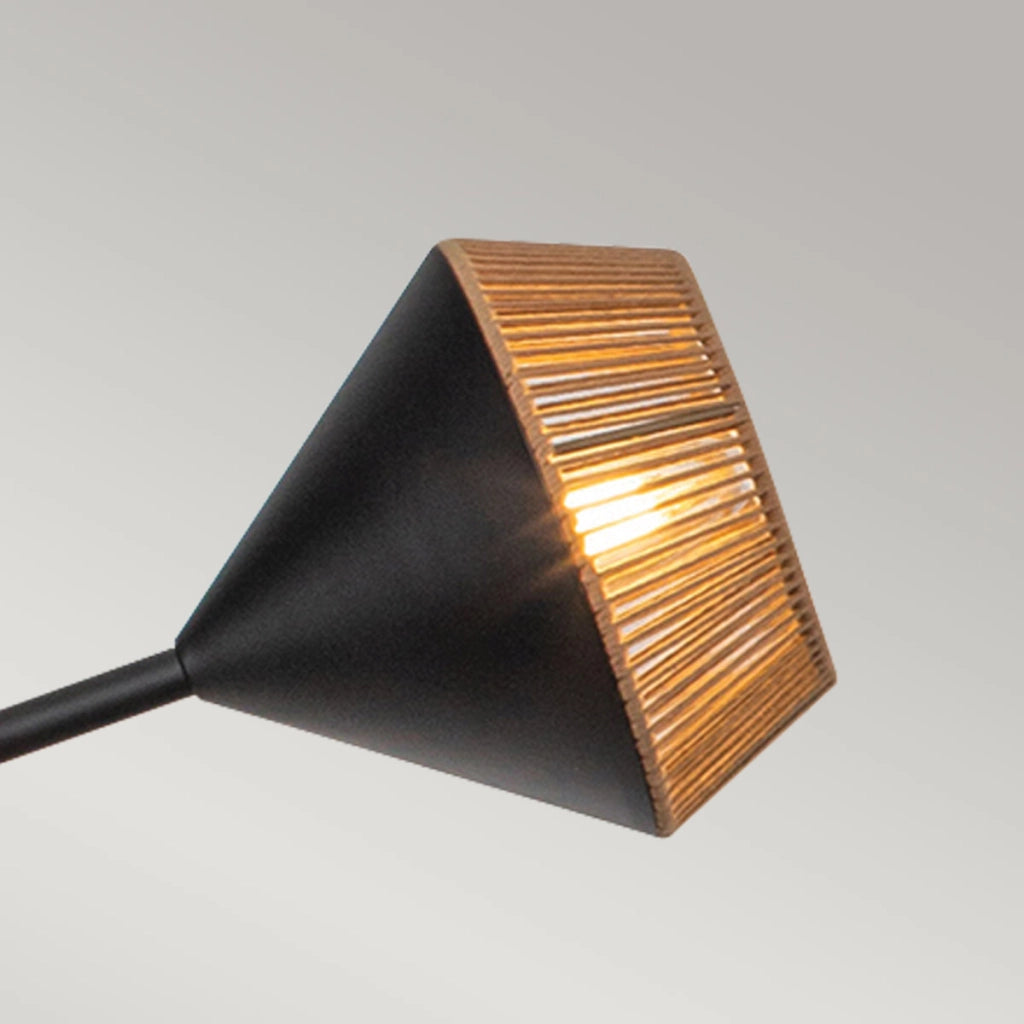 Lampadario industriale nero-oro 6xE14 Daphne Alora Mood