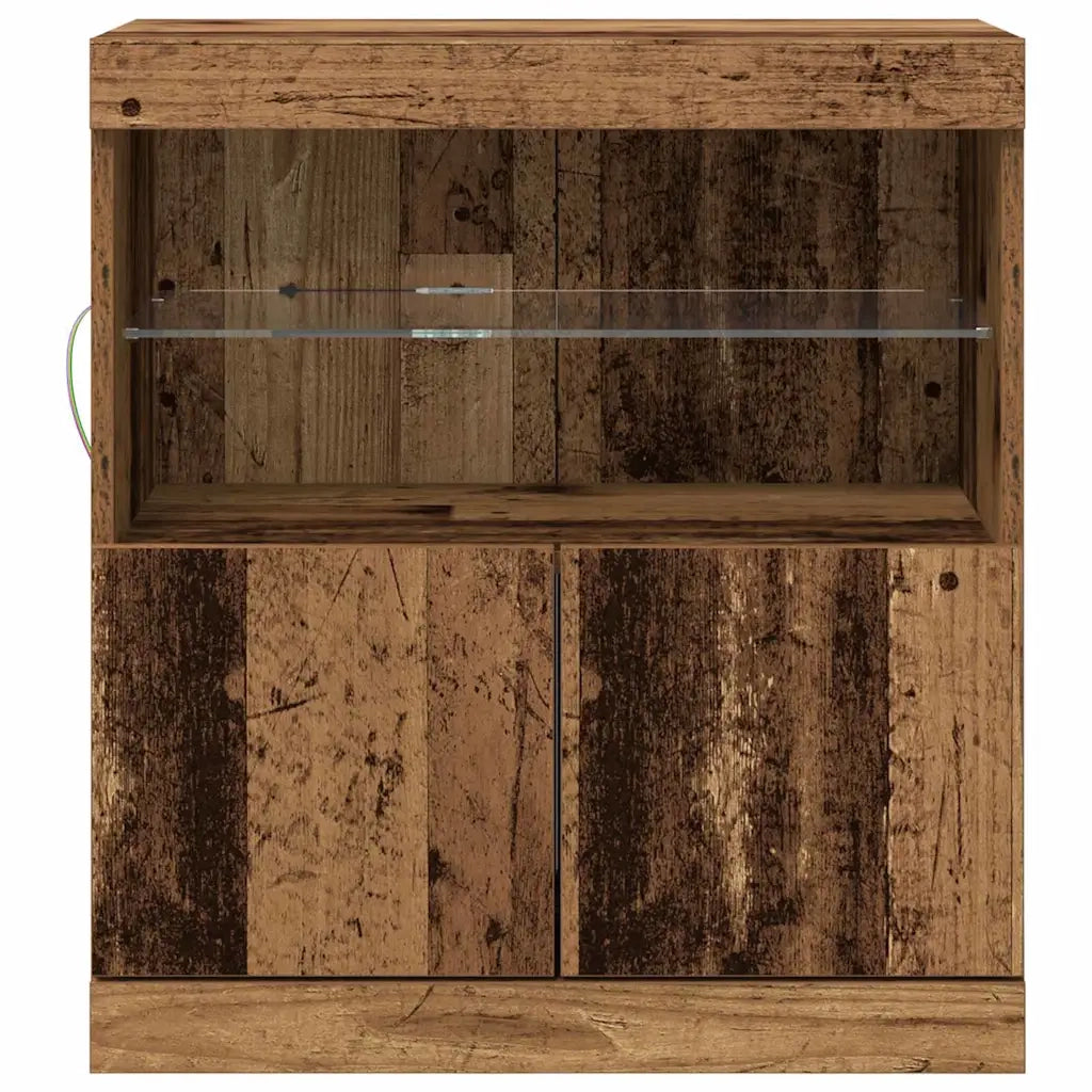 Madia LED Marrone 60,5 x 37 x 67 cm Legno multistrato 863027