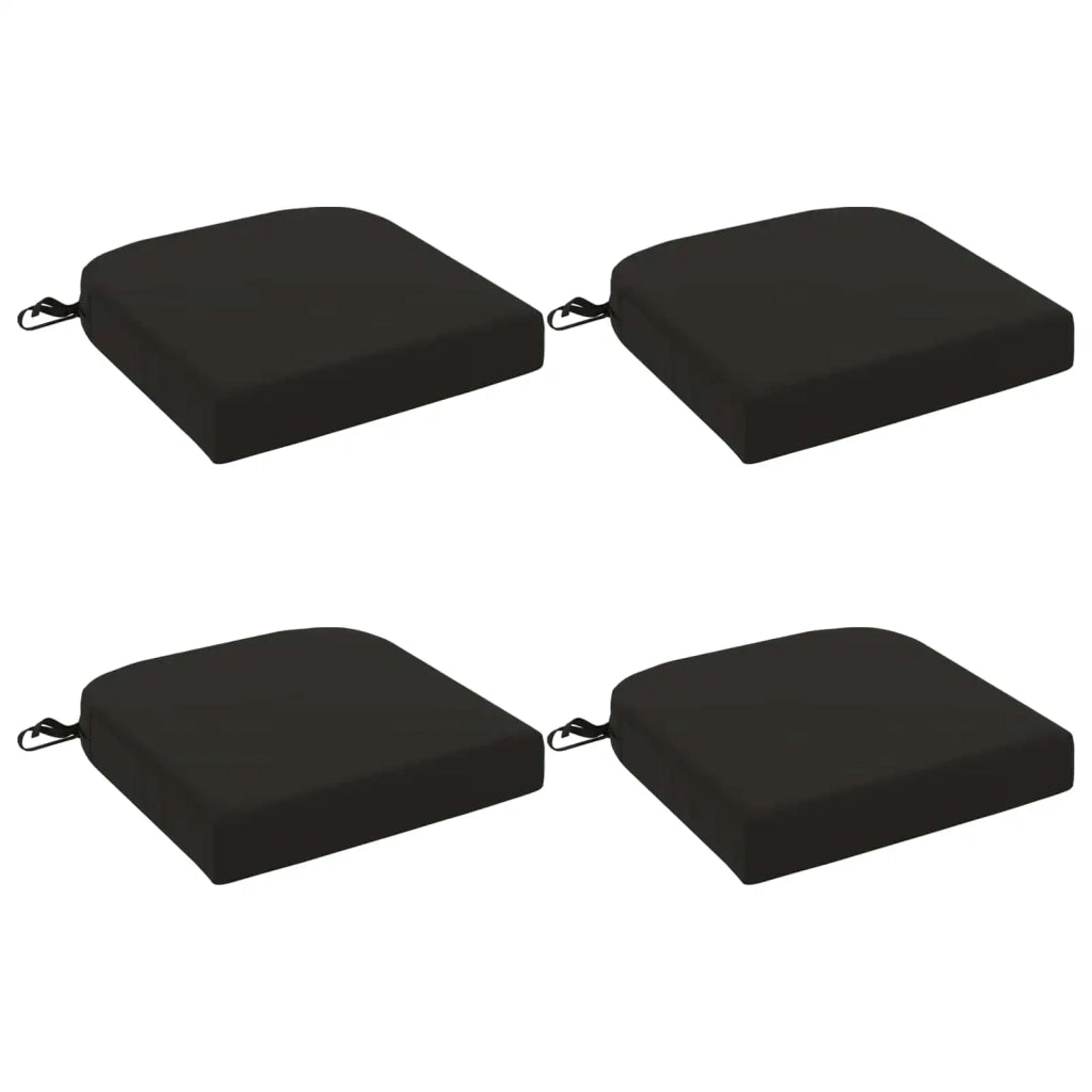 Cuscini per sedile a 4 pezzi SOEST 4 pcs 100% Poliestere Nero 945196