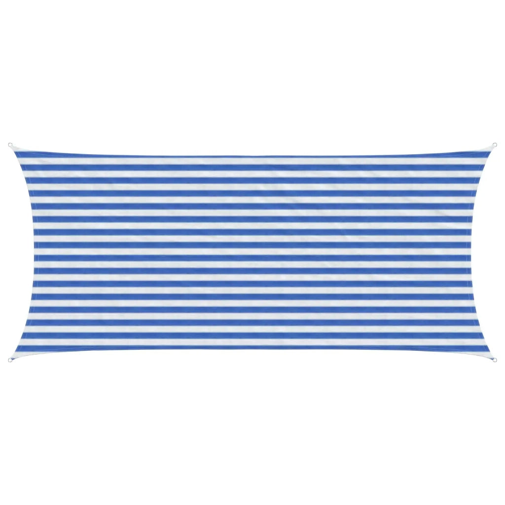 Telo Ombra Blu e Bianco 2 x 4 m HDPE 42032878