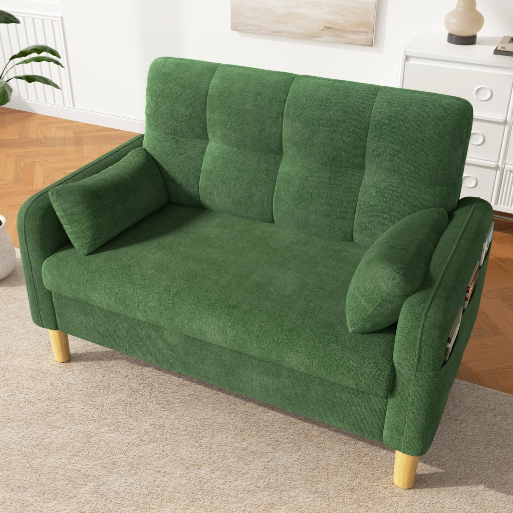 SOFA 2 POSTI 119x78x85 cm IN Ciniglia Verde
