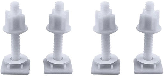 Fissaggio di coperchio WC di alta qualità in plastica - Adattatore per toilette - Fissaggio di coperchio toilette a cardano - Universale - Duraturo - Lunga durata