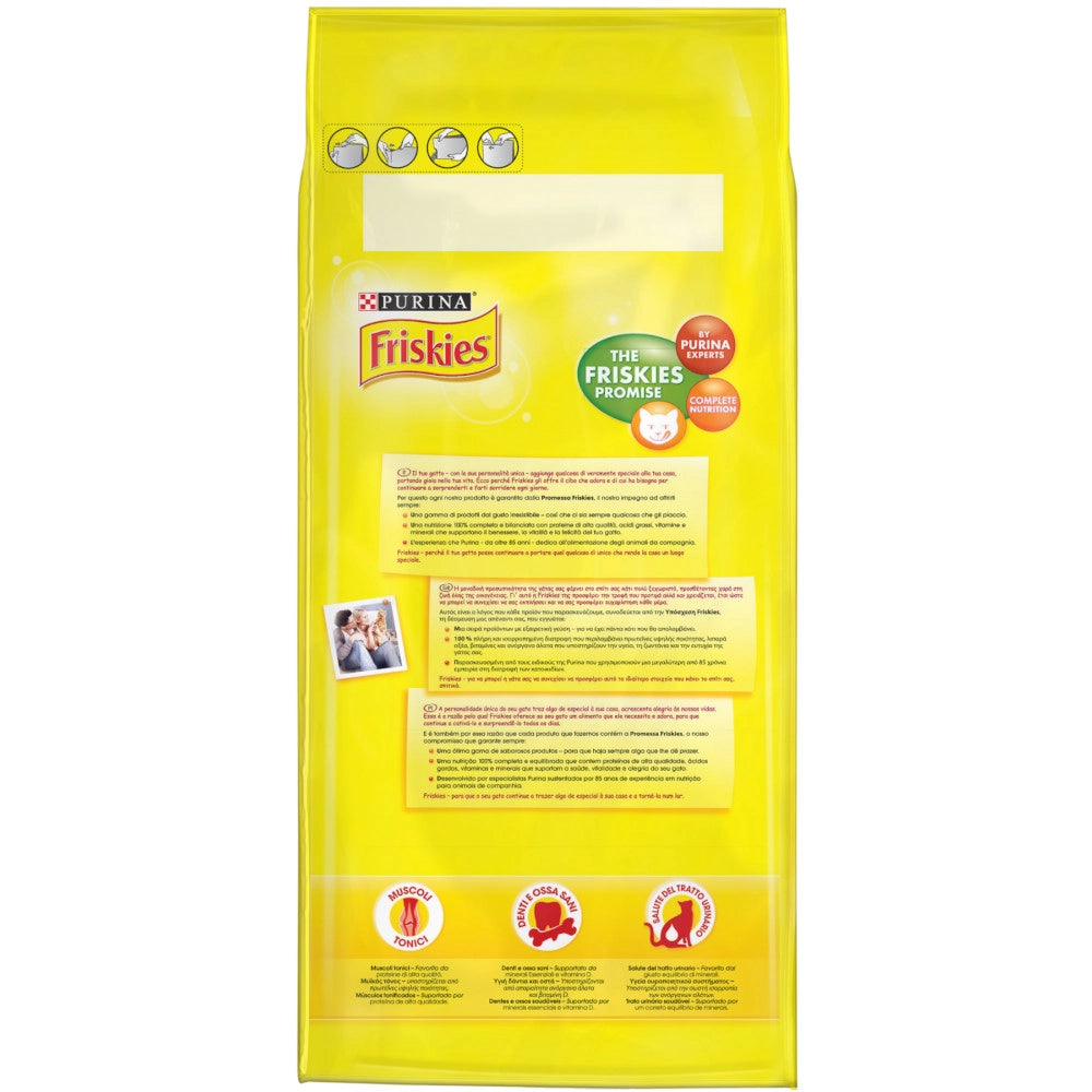 Friskies purina croccantini per gatti adulti con pollo manzo e verdure confezione da 2 kg