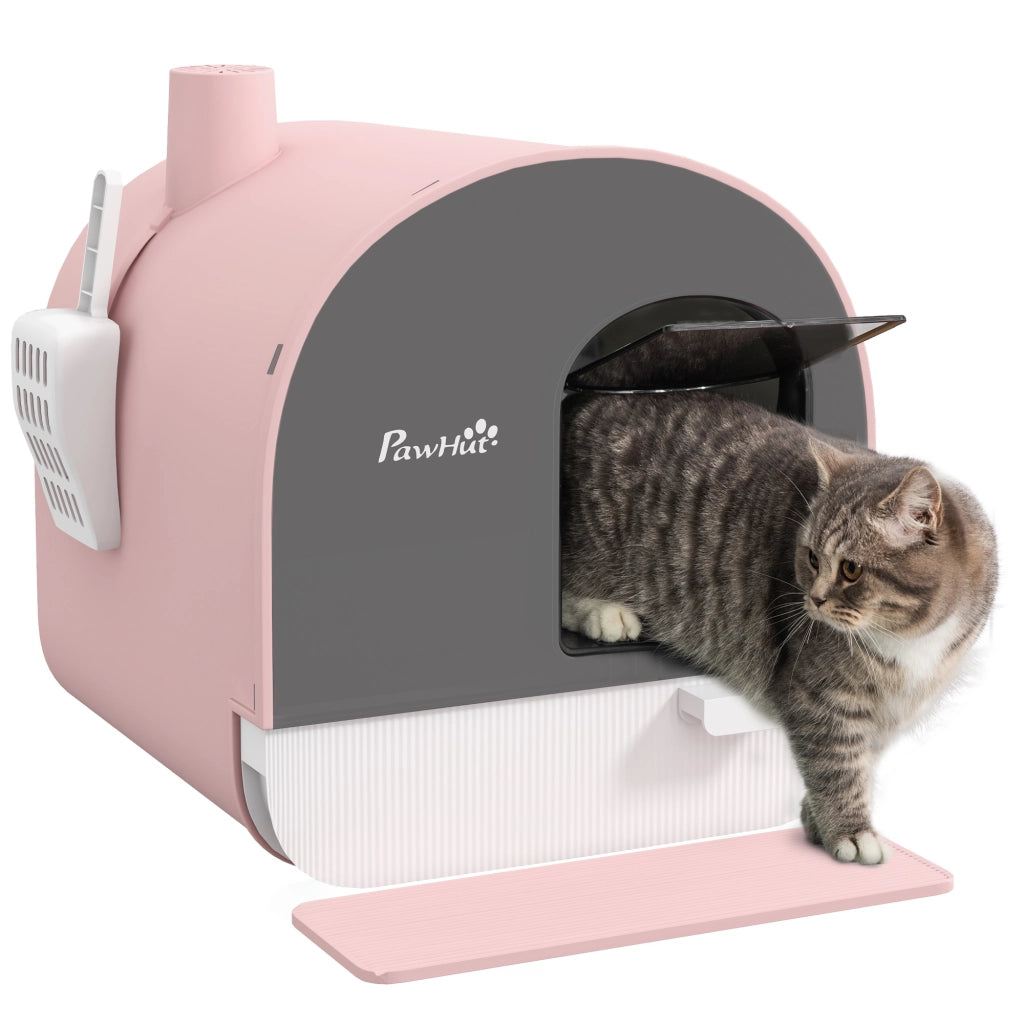 Bacchetto per gatti con porta ¨C Minimal ¨C 43x44x47 cm rosa