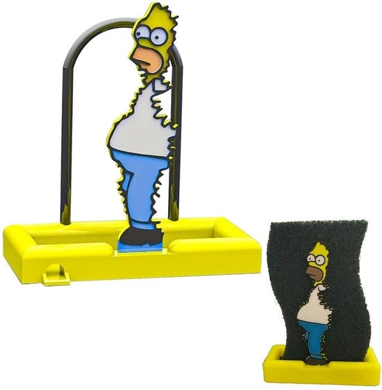 Sponshouder per Sponsatura in Cucina Senza Fori, Afdruiprek per Sfoglia Sponsi, Sponshouder per Cucina Spongi, Afdruiprek con Sponshouder Caratteristico, per Sfoglia Sponsi, (Giallo 10 * 8cm)