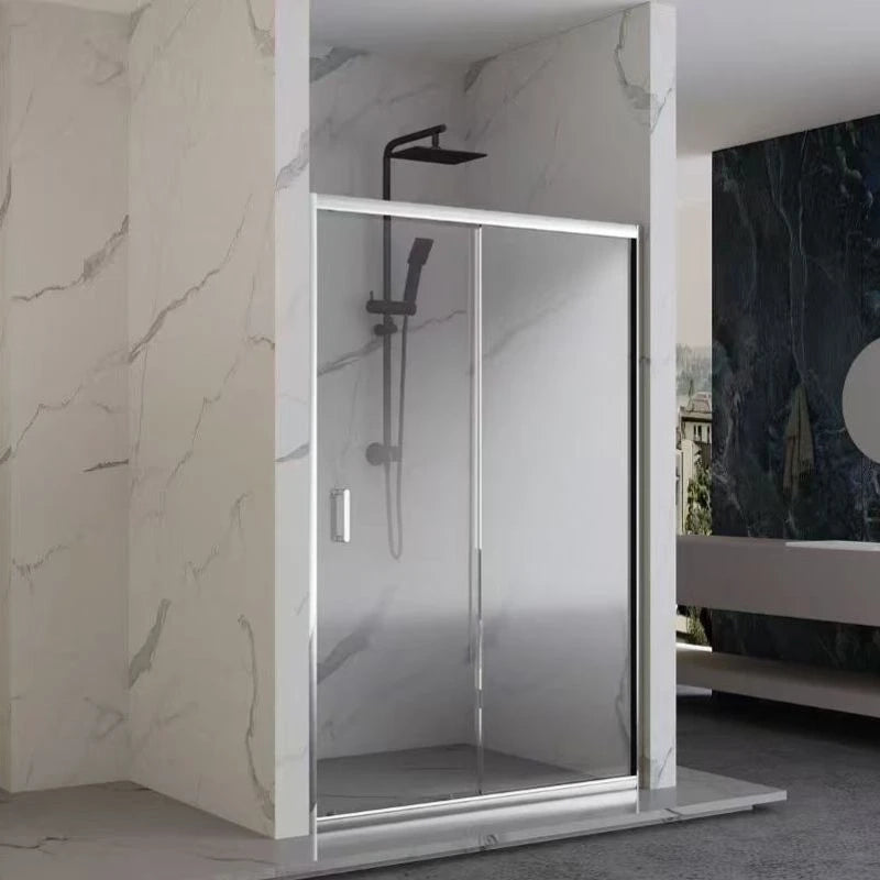 Porta Scorrevole 158-162x190h 6mm Cromato - Imperia