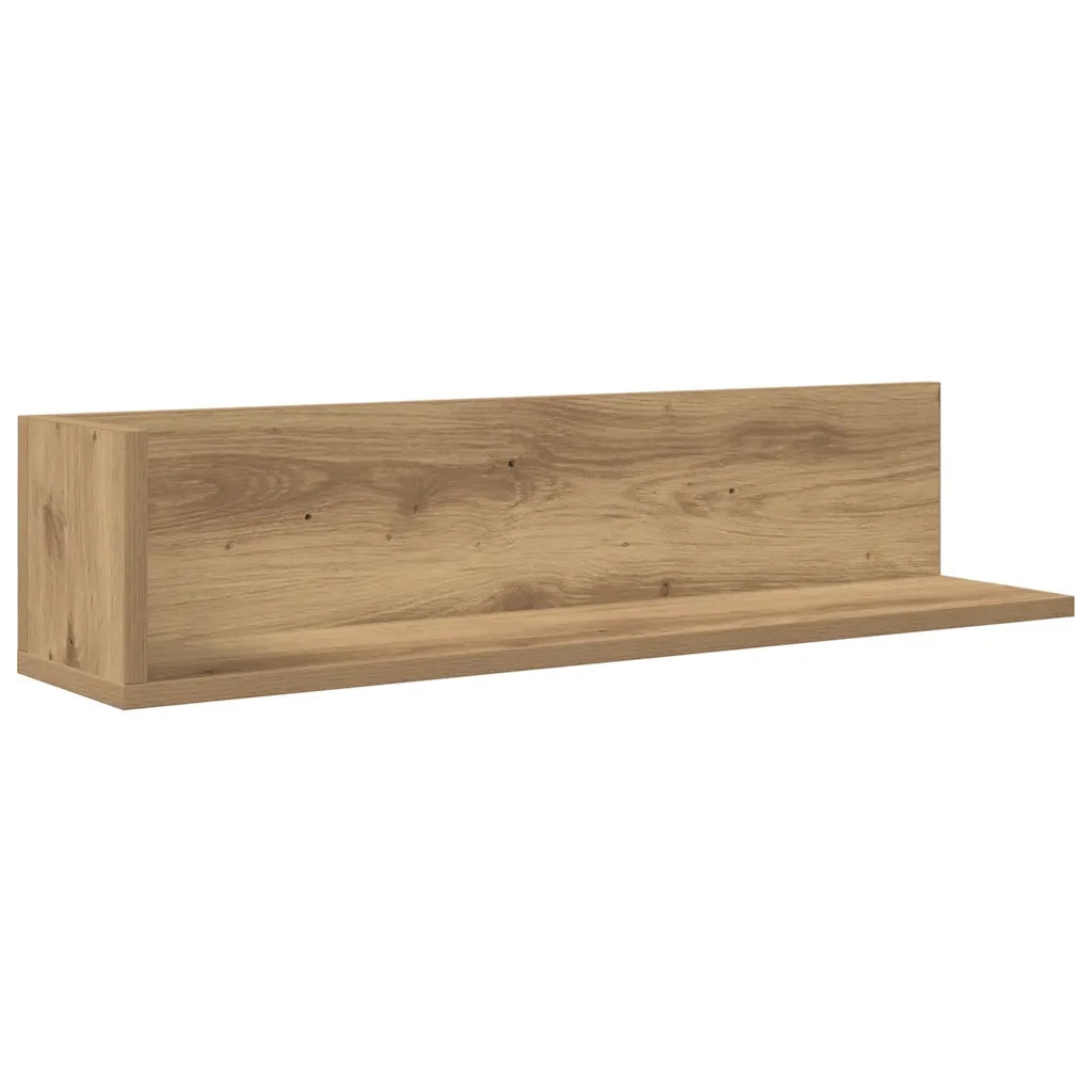 Mensole da Parete 2 pz Artigianale 75x16,5x16,5cm in Truciolato 860039