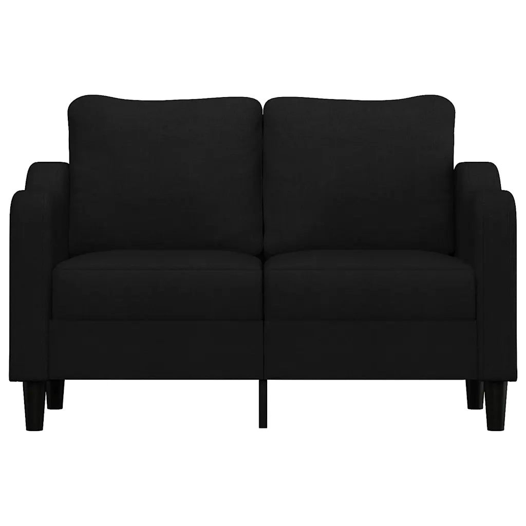Divano a 2 Posti-Sofa 2 Posti Nero 120 cm in Tessuto 866935