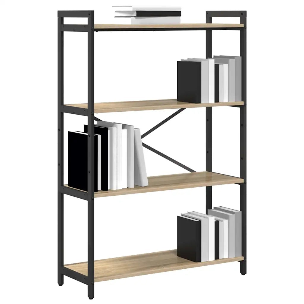Libreria 80 x 30 x 120 cm Legno ingegnerizzato Rovere Sonoma 868420