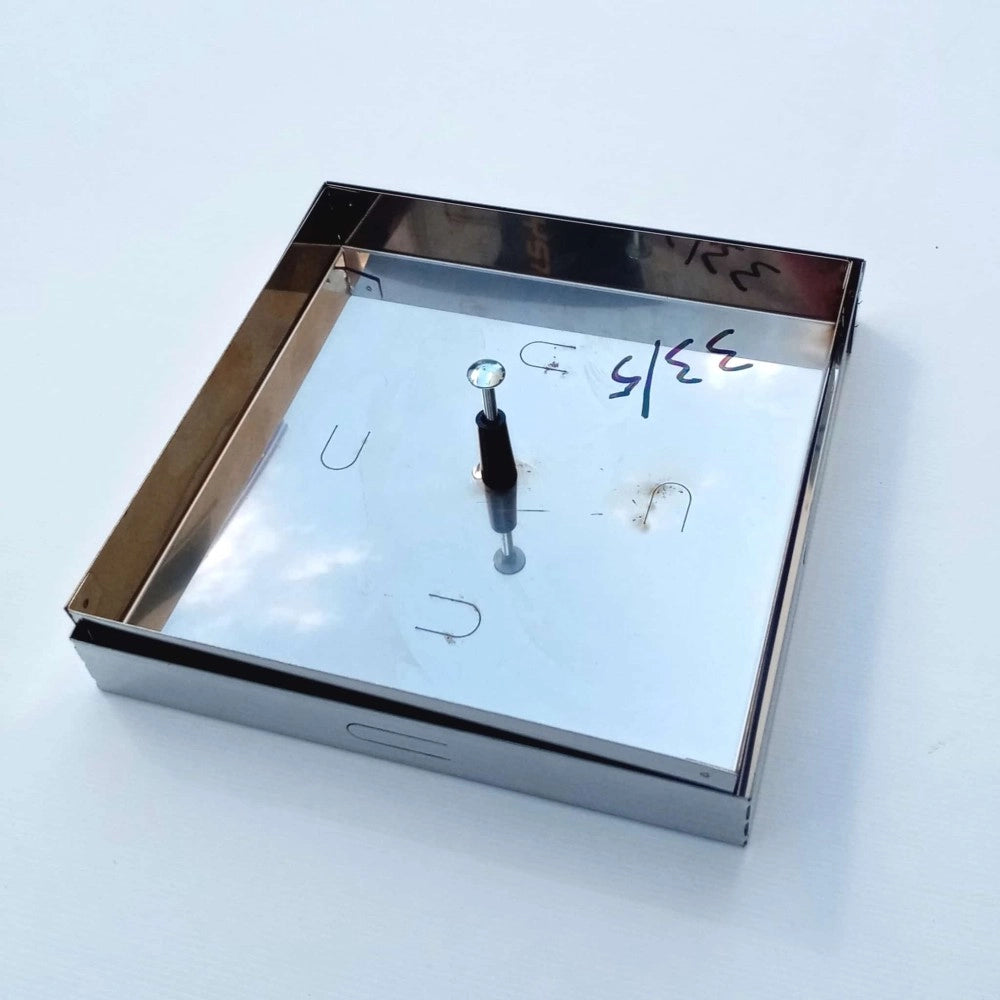 Sigillo 730 x 730 x h 50mm chiusino di acciaio inox leggero da riempimento