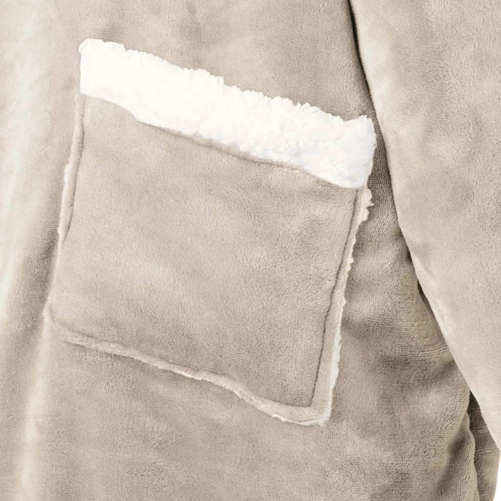 Felpa coperta Beige M Pile e Flanella 42017183