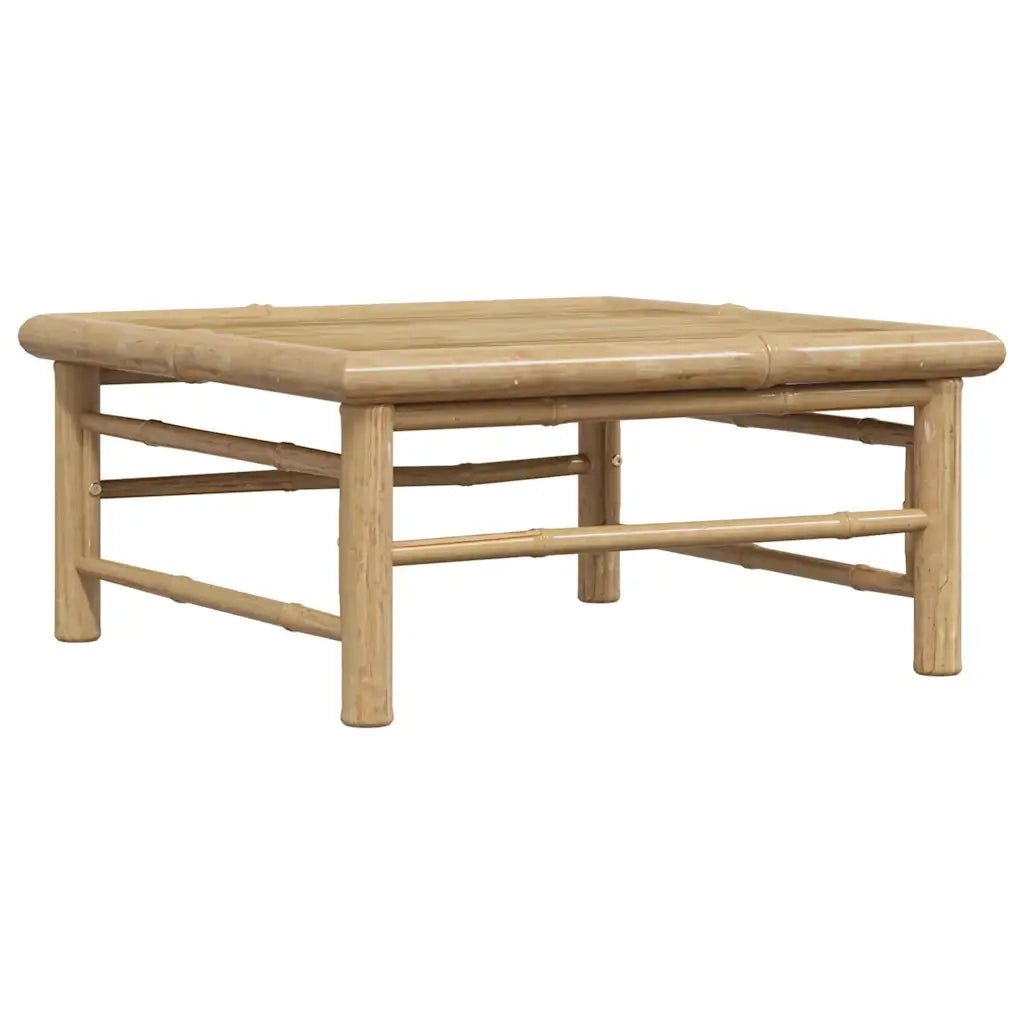 Salotto da Giardino-Set Divani da Giardino 3 pz con Cuscini Bianco Crema in Bamb¨´