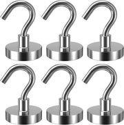 Set di 6 Fori Magnetici con Magnete a Neodym con Portata di 34 kg