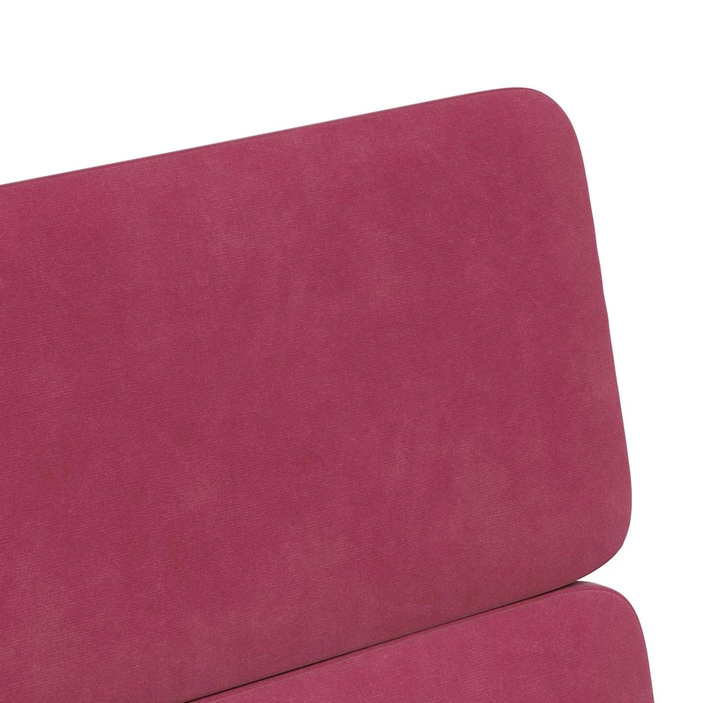 Sedie da Pranzo con Ruote 2 pcs Rosso vino 58 x 65 x 98 cm 42017879