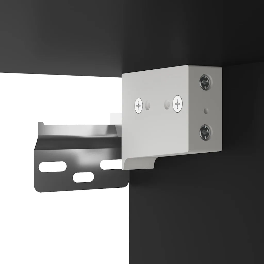 Comodino a Muro Nero 40x31x39,5 cm 848724