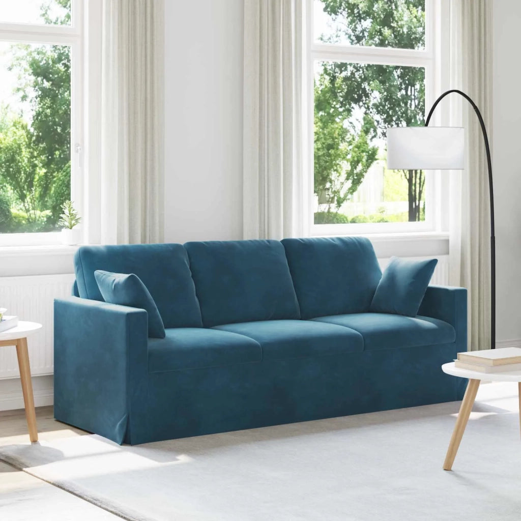 Divano Blu 198 x 78 x 80 cm Velluto 42024439