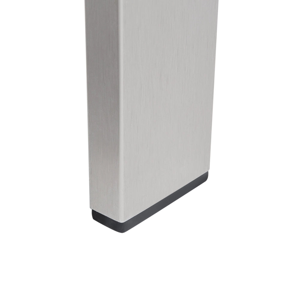 Divano da giardino con struttura in alluminio anodizzato grigio chiaro da esterno a 2 posti con cuscini