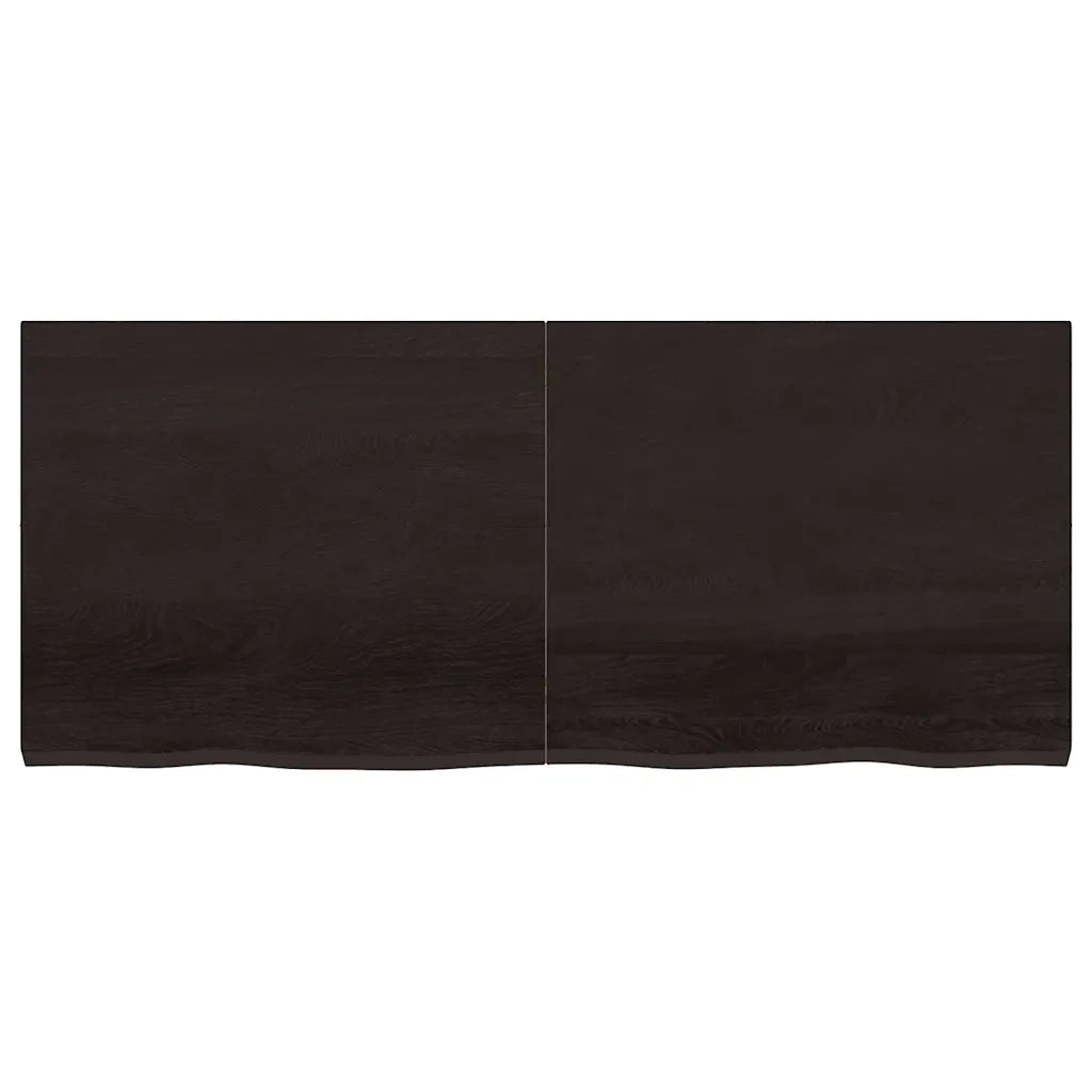 Piano Bagno Marrone Scuro 140x60x(2-4)cm Legno Trattato 3156247