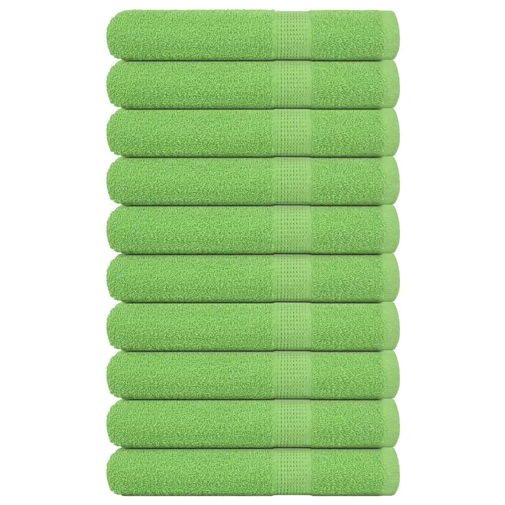 Asciugamani per sauna FROGN 10 pz Verde mela 80x200 cm 360 g/m² 137033