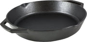 Piatto in Acciaio Inossidabile Nero 26 cm con Maniglie
