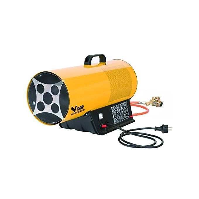 Vigor MCS-17M Generatore di Aria Calda a Gas Propano 16 kW 300 mc-h Accensione Piezo IP44
