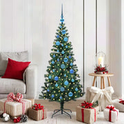 Albero di Natale artificiale con luci integrate Verde 150 cm 3396756