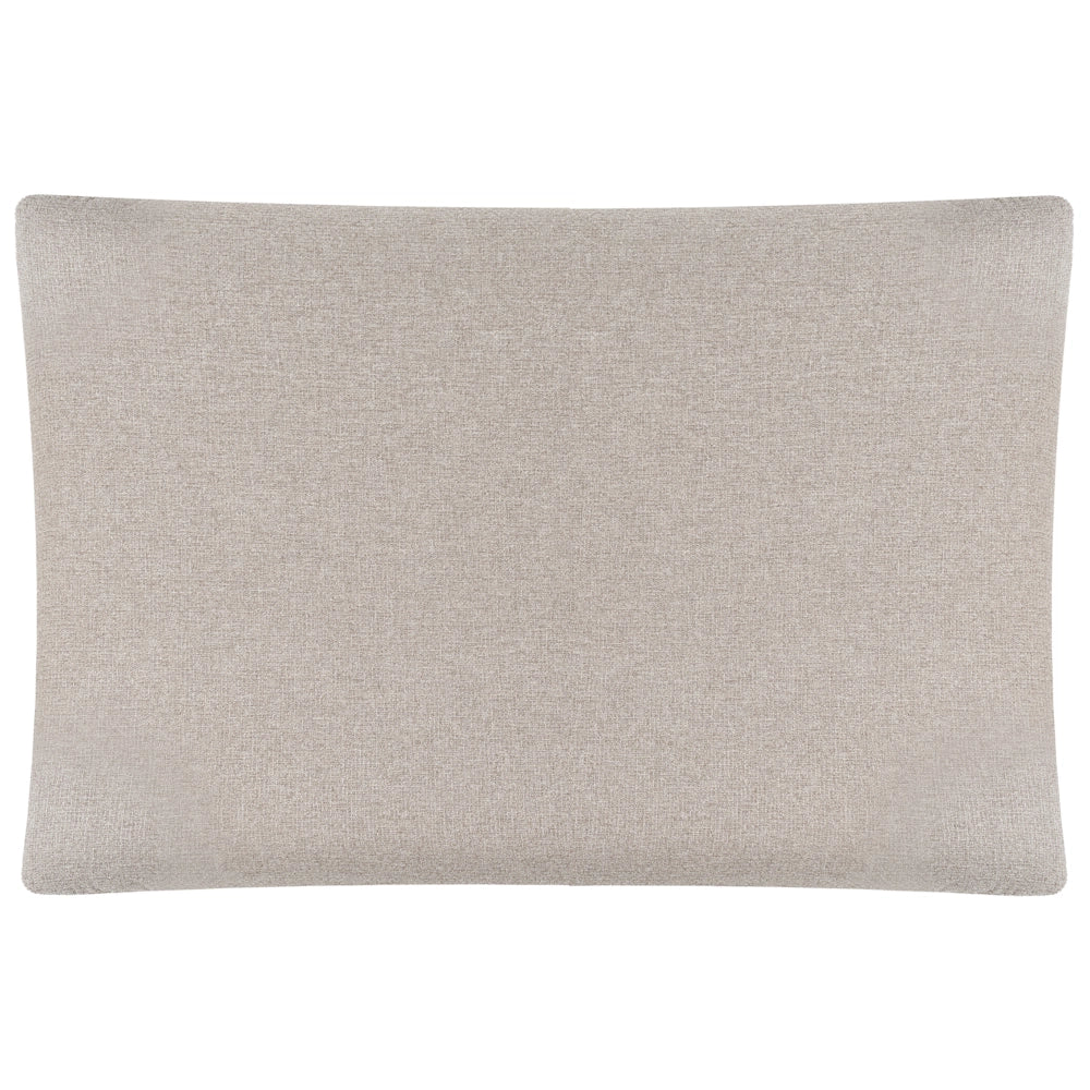 Modulo angolare per divano in tessuto beige a un posto con bracciolo singolo moderno