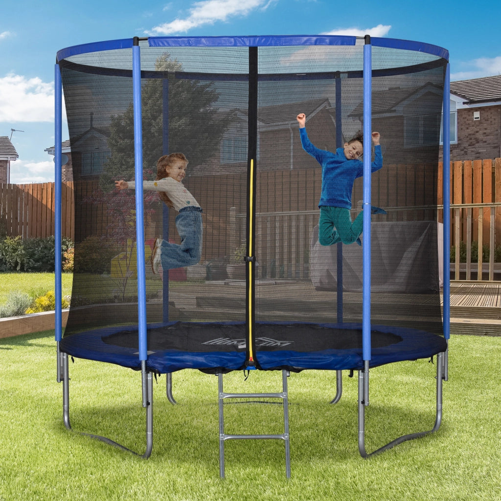 Trampolino da Giardino ¨C Minimal ¨C Blu e Nero, ?244x240cm