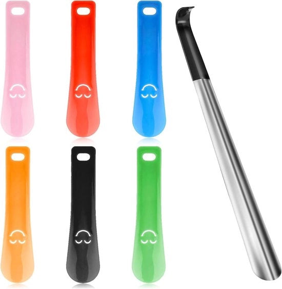 Set di punteruoli - Adatto per anziani, bambini - 7 pezzi - Argento - Metallo e plastica