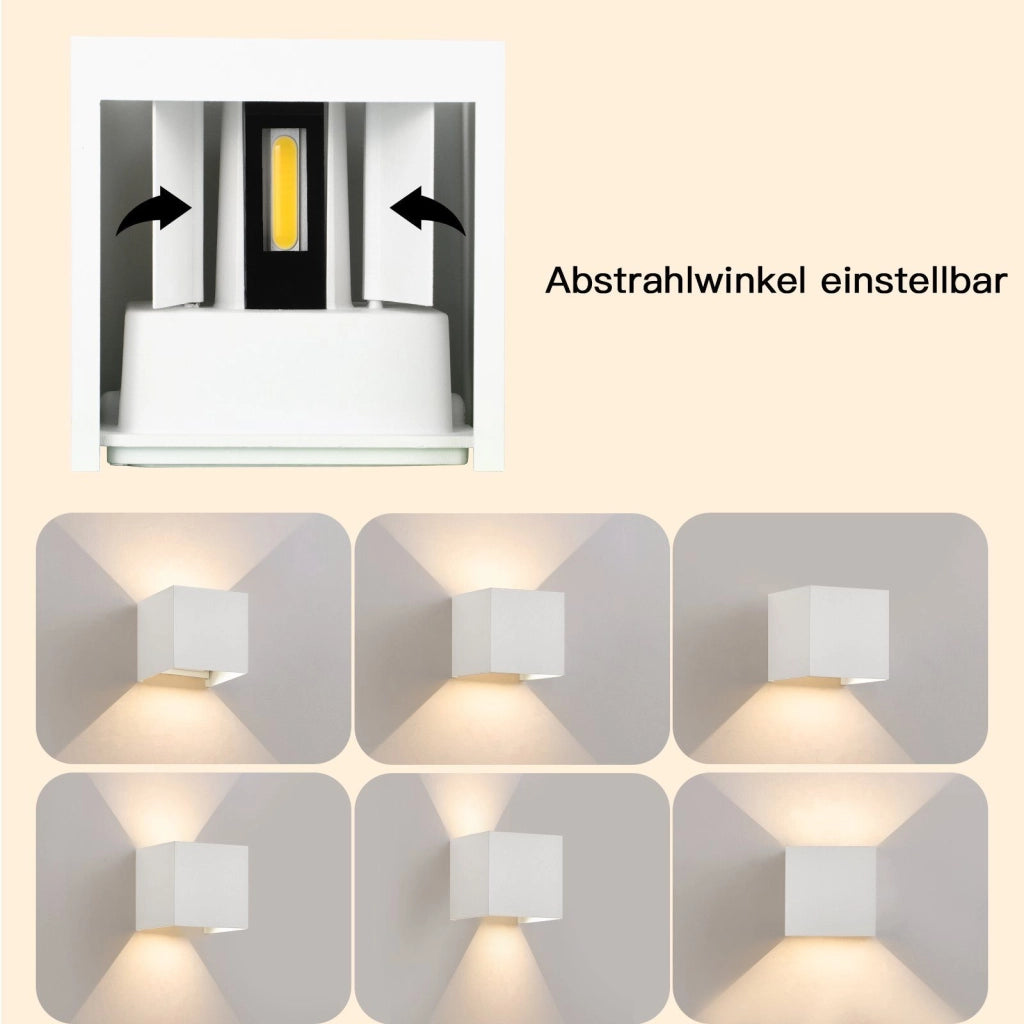 ZMH Applique LED 2ER per corridoio interno Applique impermeabile per uso interno ed esterno