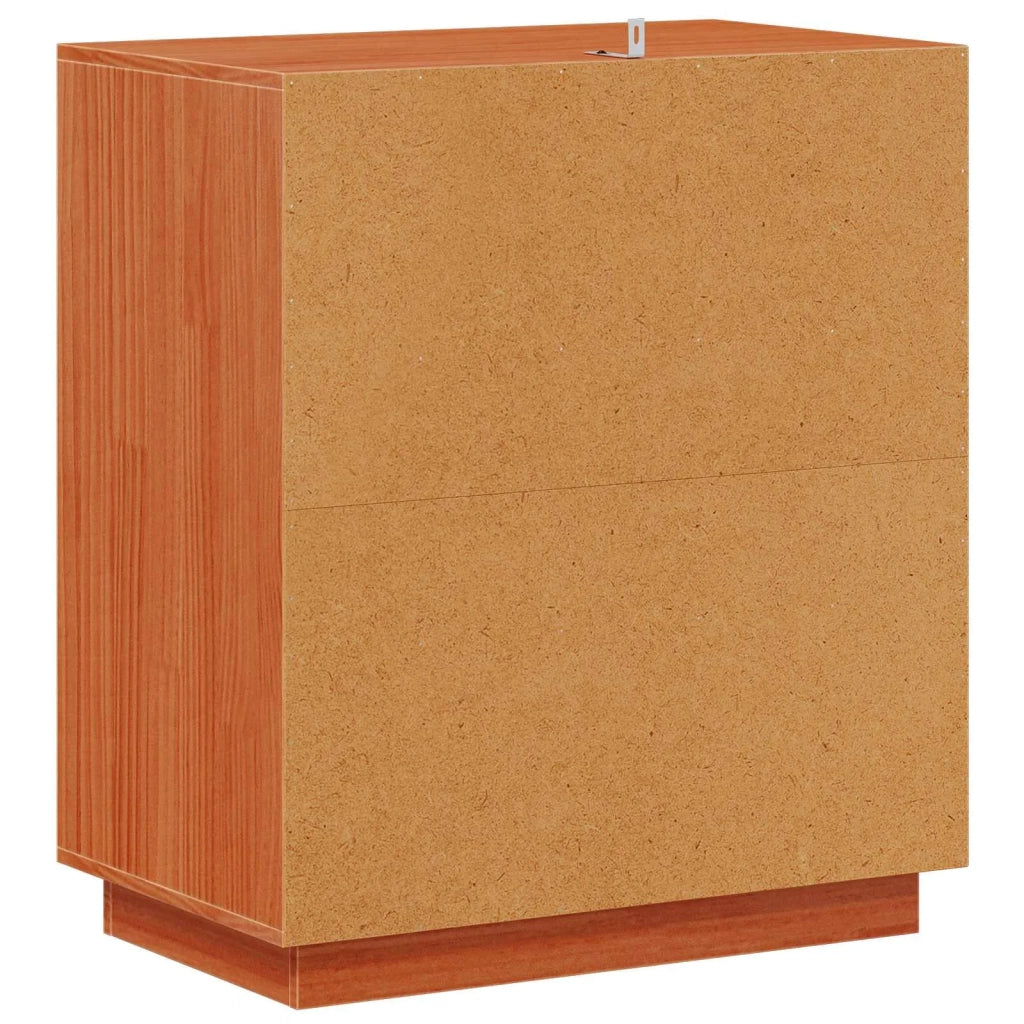 Credenza | Madia | Buffet da pranzo | Armadio da pranzo Marrone Cera 65,5 x 40 x 75 cm Legno di pino massiccio