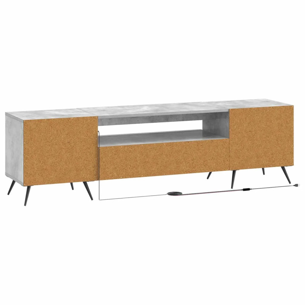 Mobile TV LED Grigio Cemento Legno ingegnerizzato 897568